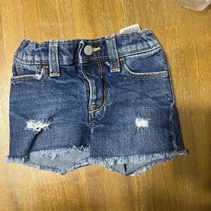 Old Navy Dark Blue Frayed Hem Denim Shorts